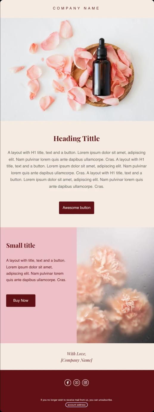 Burgundy Flowers