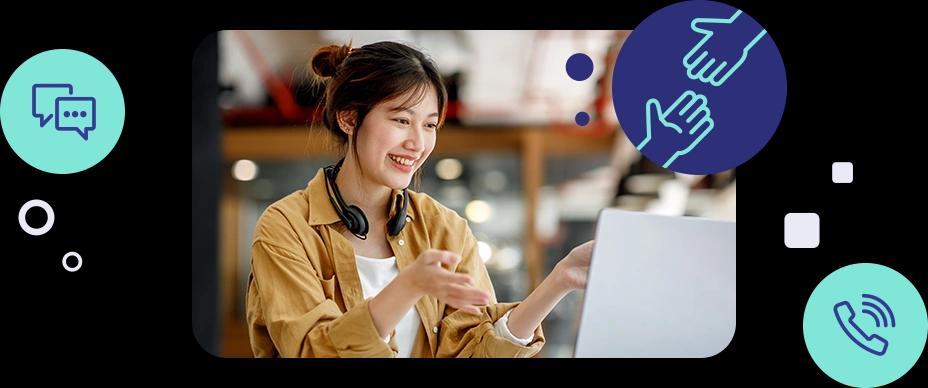 Customer support team ready to help