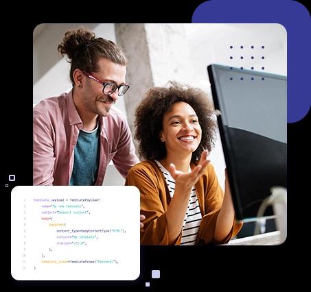 Photo of a woman analyzing marketing campaign data