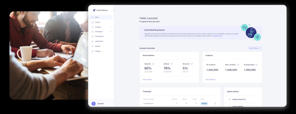 image - laptop and elastic email