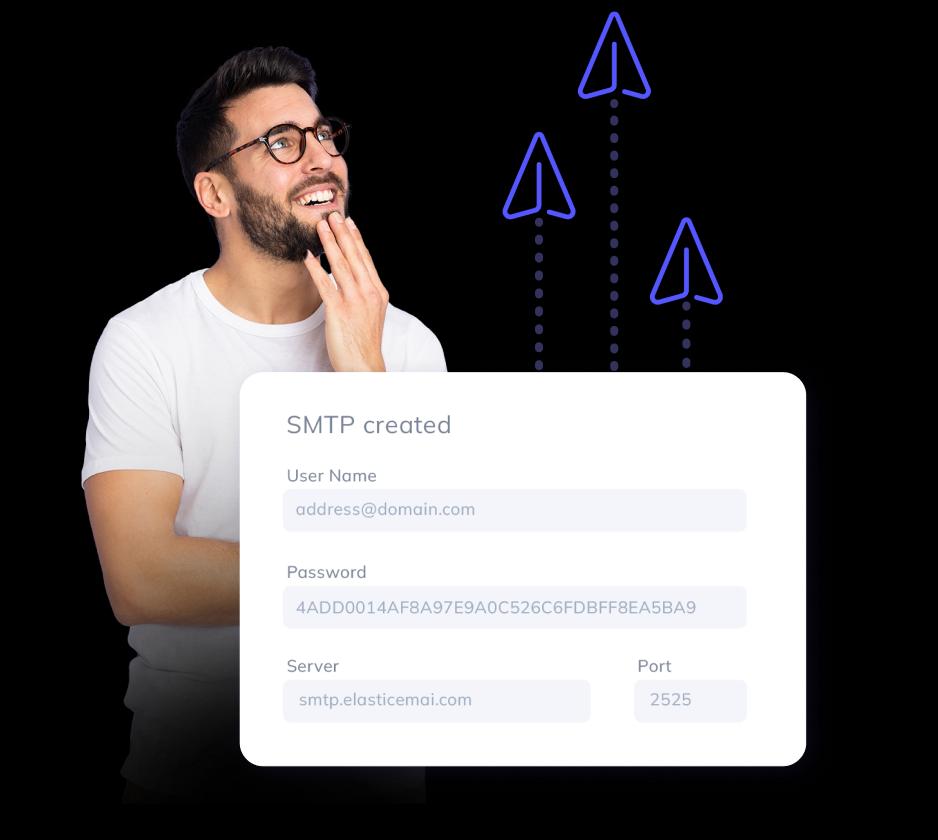 Send through a modern REST API