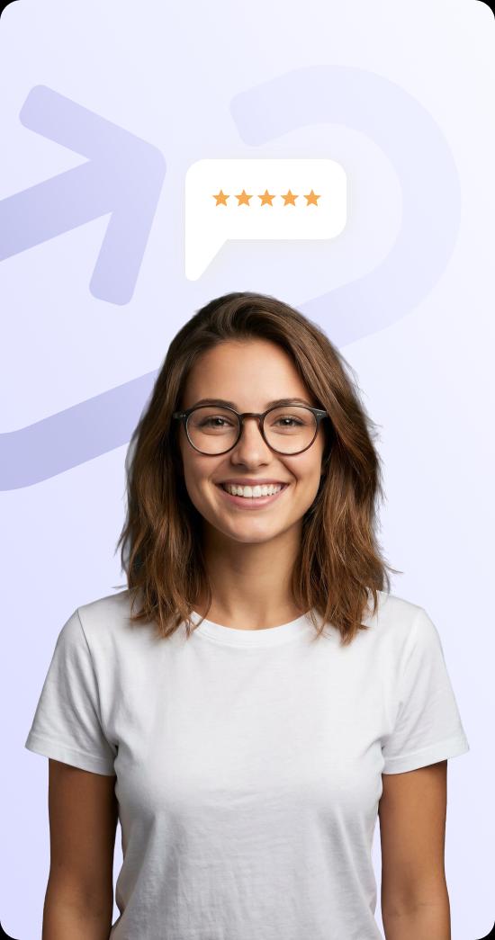 A small business owner happy after switching to Elastic Email